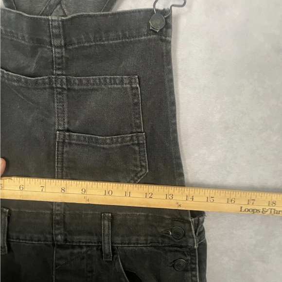 Free People Denim Overalls Womens XS Black We The Free Ziggy One Piece Boho - Picture 6 of 8